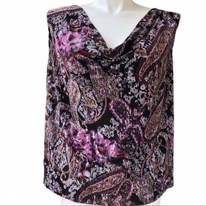 Dress Barn cowl neckline sleeveless shirt, size 3X